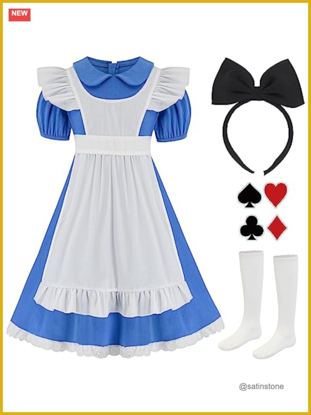 Girls Peter Pan Collar Costume Set
